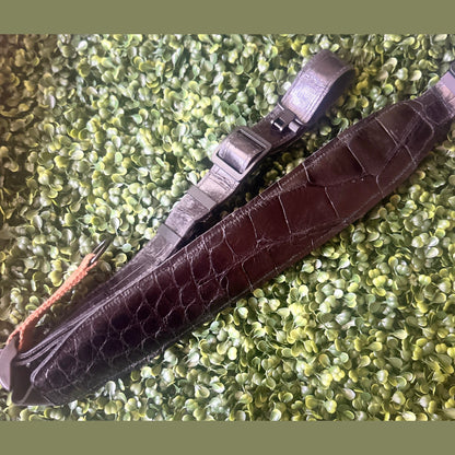 Alligator Leather Gun Sling – Handcrafted in Florida Black