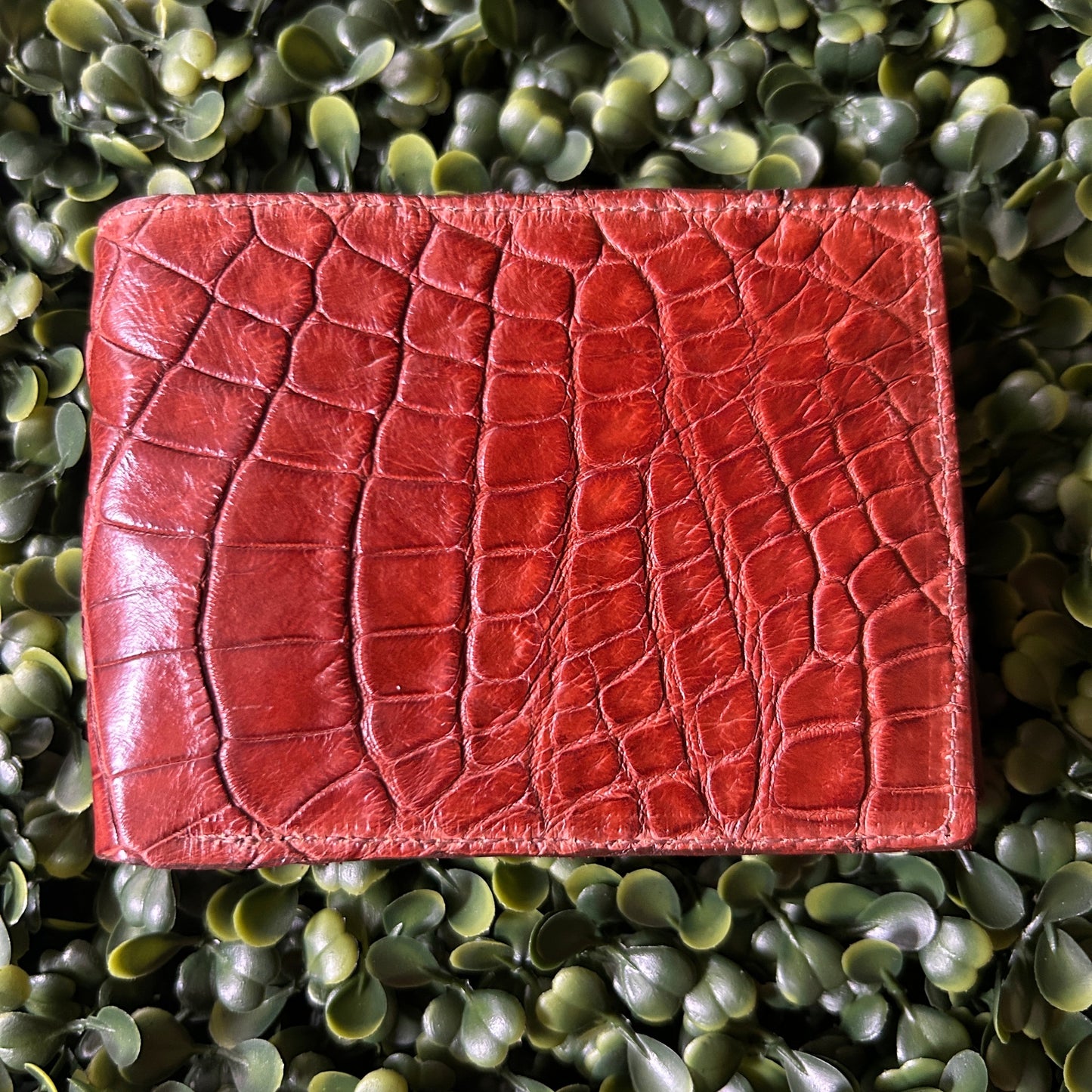 Men’s Alligator  Bifold  Wallet – Tan