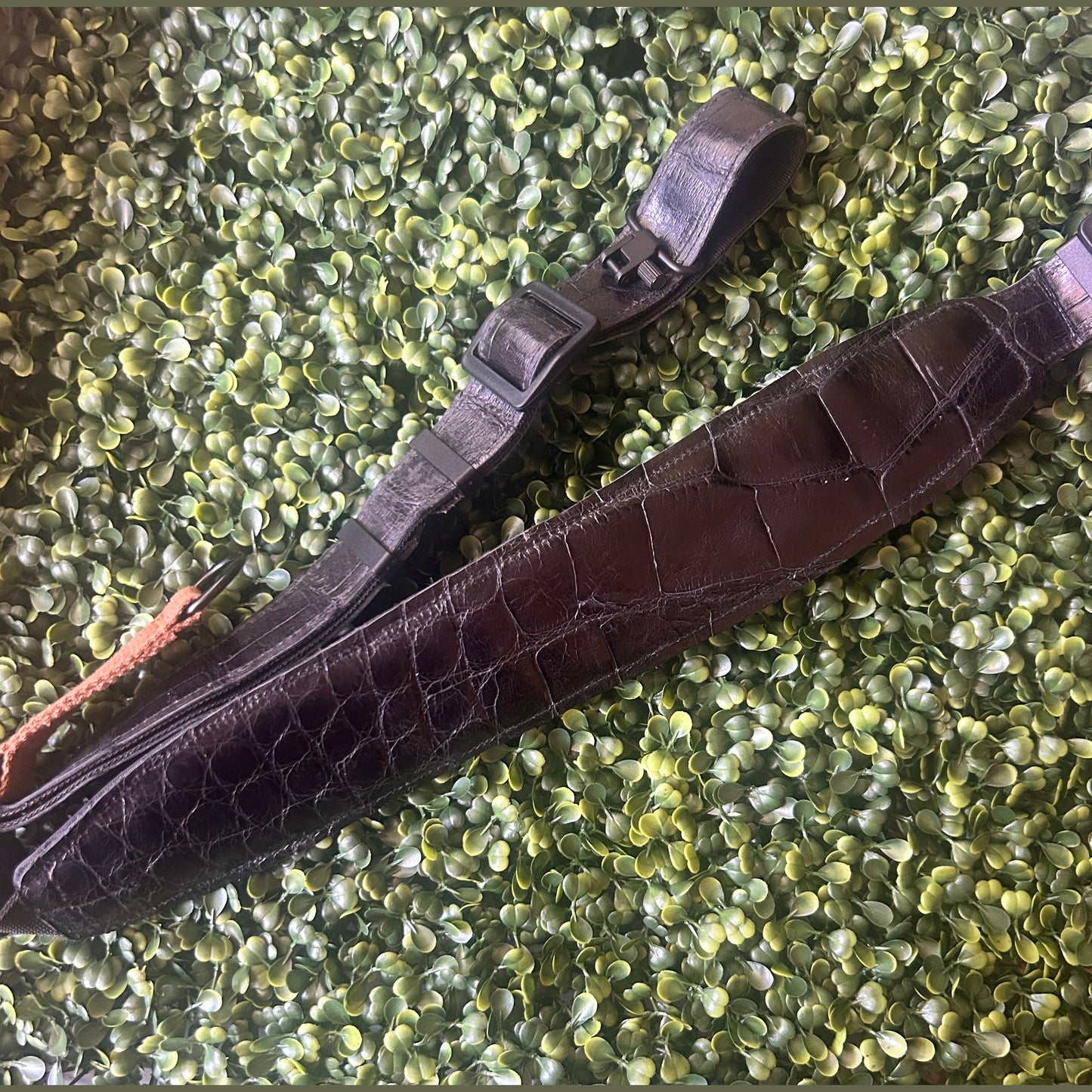 Alligator Leather Gun Sling – Handcrafted in Florida Black