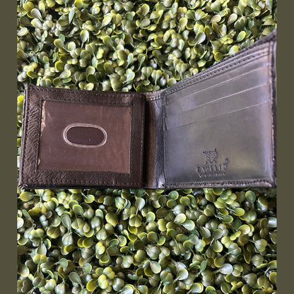 Men’s Alligator  Bifold  Wallet – Black