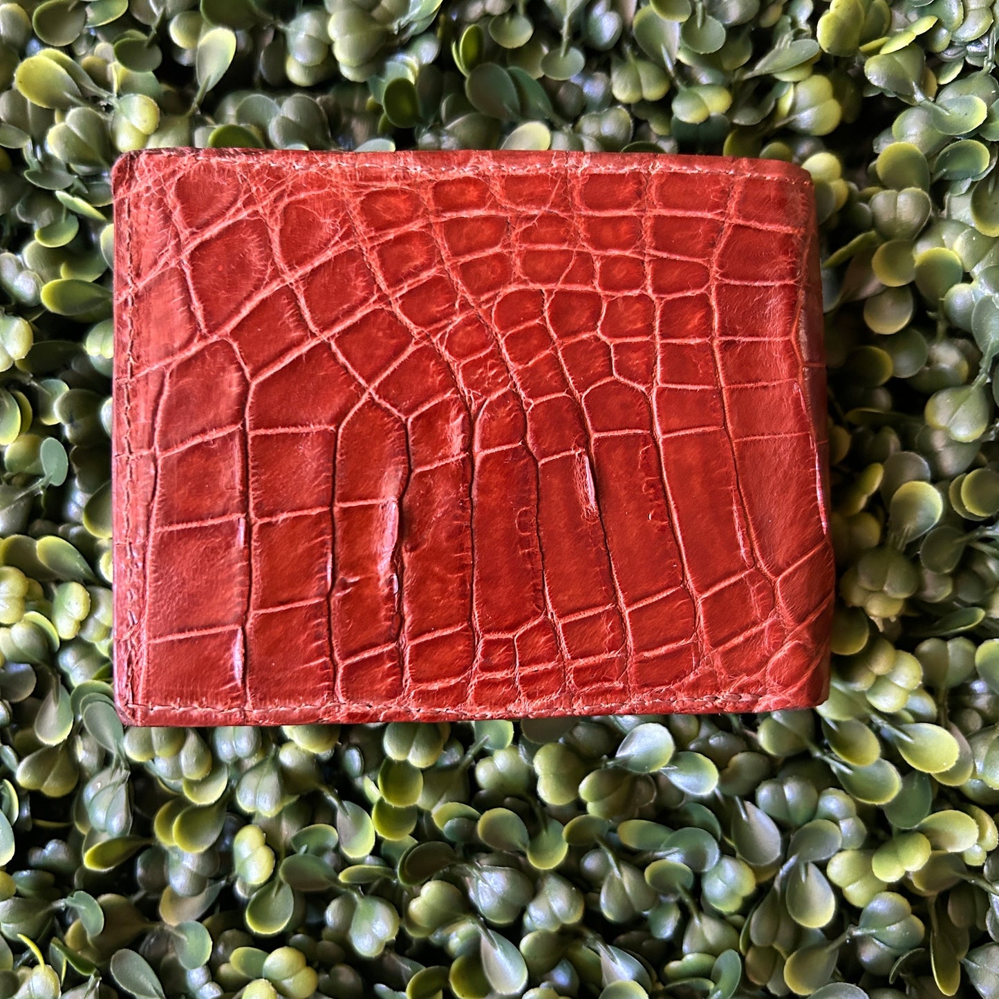 Men’s Alligator  Bifold  Wallet – Tan